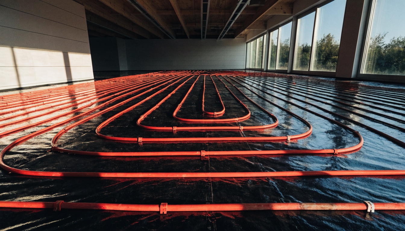 Fußbodenheizung Installation
